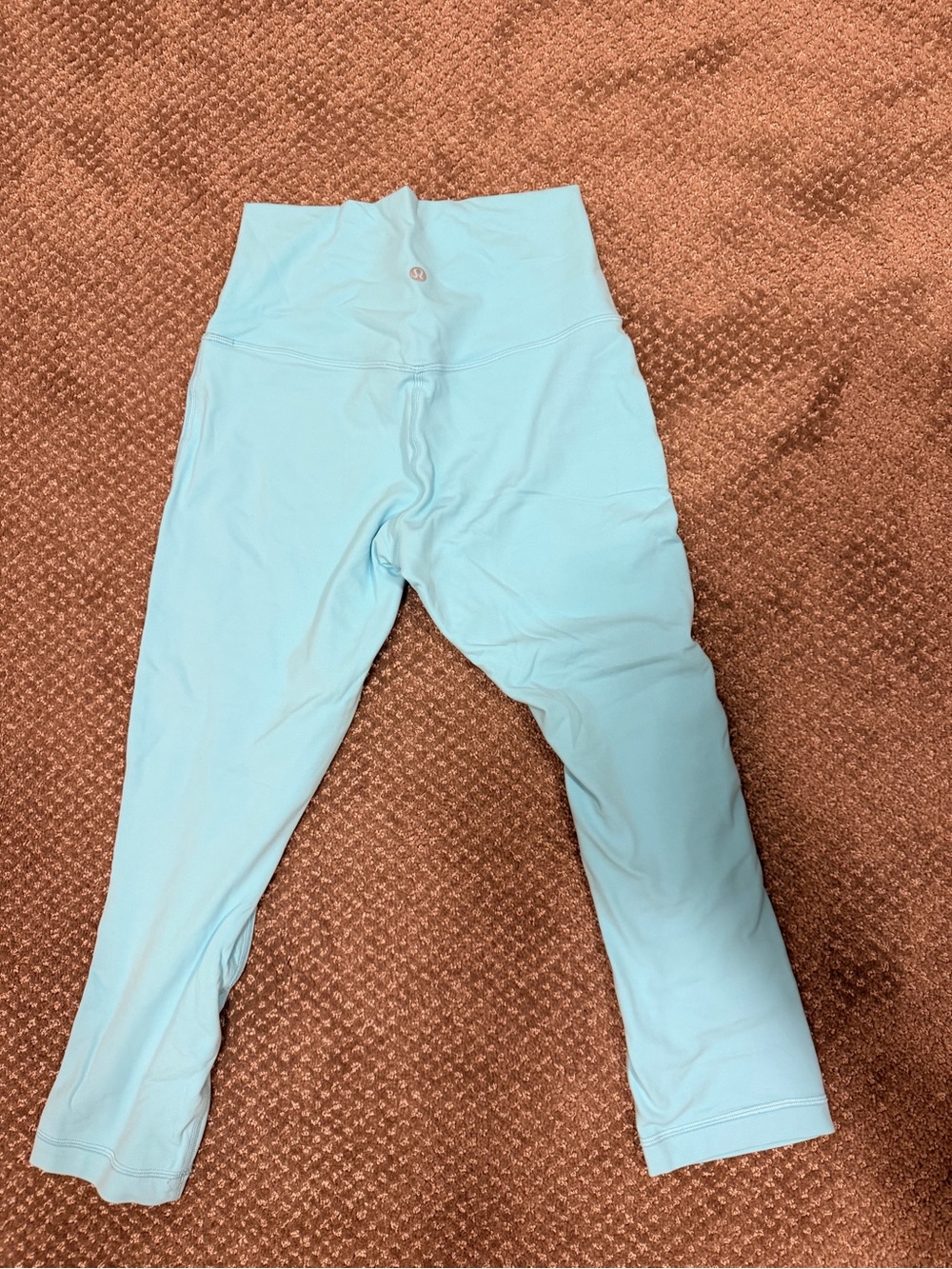 LULULEMON ALIGN HIGH RISE CROP 17 BLUE LEGGINGS SIZE 6